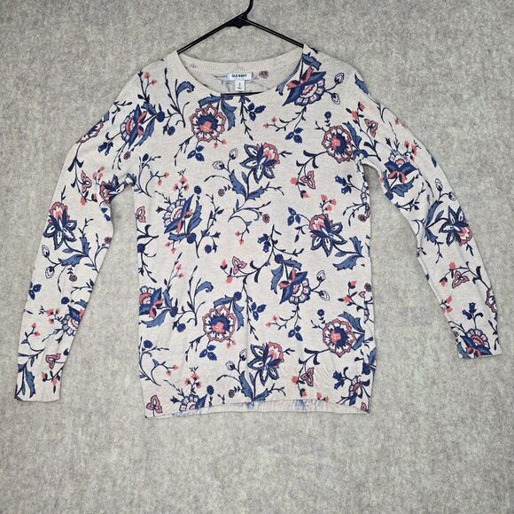 Old Navy Womens Floral Print Sweater Medium - Picture 1 of 6